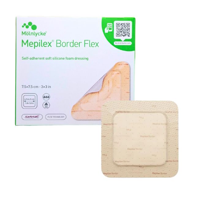 Mepilex Border Flex - Soft Silicone Foam Dressing