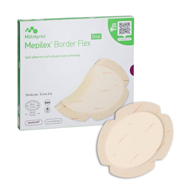 Mepilex Border Flex - Soft Silicone Foam Dressing